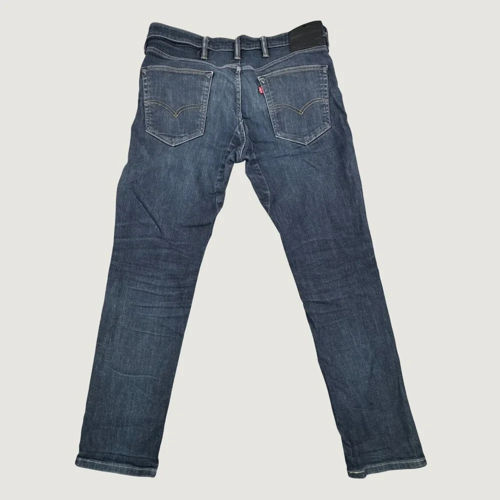 Levis 511 Slim Fit Jeans Mens 38x32 Dark Wash Indigo Denim Button Fly 191110003